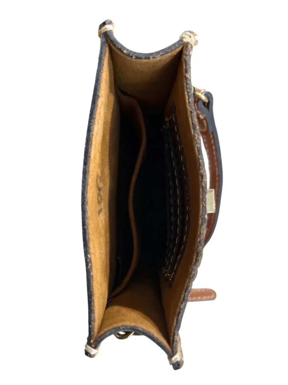 Patricia Nash RIVELLA Florence Leather Crossbody Bag Phone Case Brown